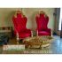 Kursi Sofa Teras Merah Ukir Khas Jepara Terbaru