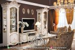 Desain Bufet TV Mewah Classic Luxury Carving Jepara DFJ-126