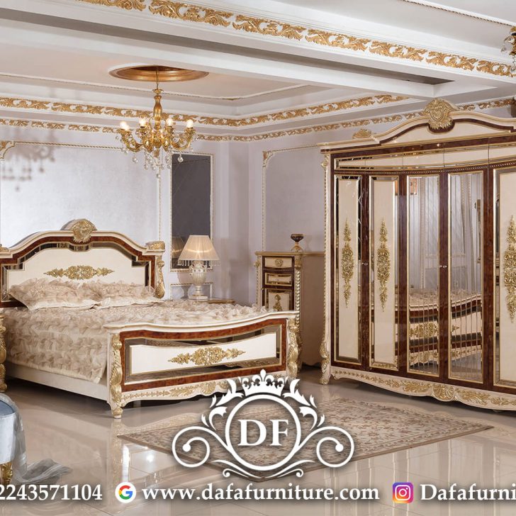 Tempat Tidur Mewah Jepara Ukiran Klasik Luxury DFJ-168